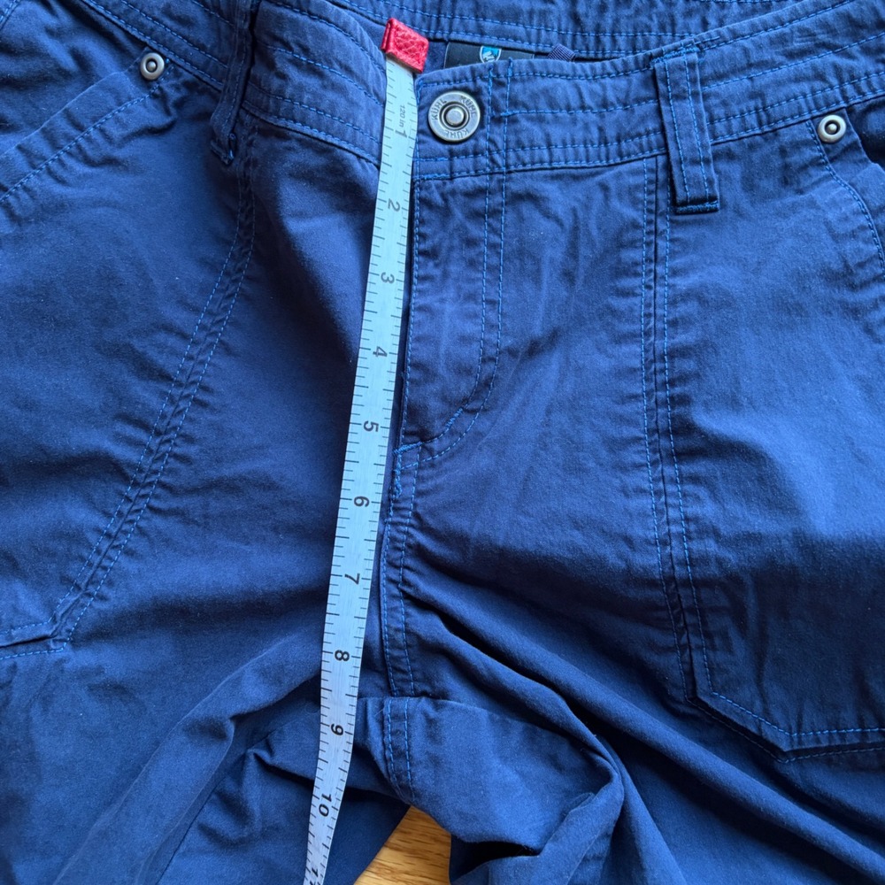 Kuhl‎ Free Range Hiking Capri Pants 8 Navy Blue Stretch Crop Outdoor Gorpcore - Picture 7 of 16